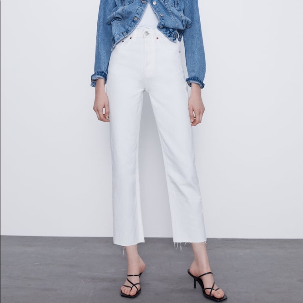 Zara White Jeans